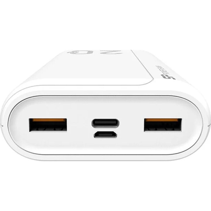 SILICON POWER QS15 Powerbank Batterie externe 20000 mAh 2x USB QC 3.0 1x USB-C PD (SP20KMAPBKQS150W) Blanc