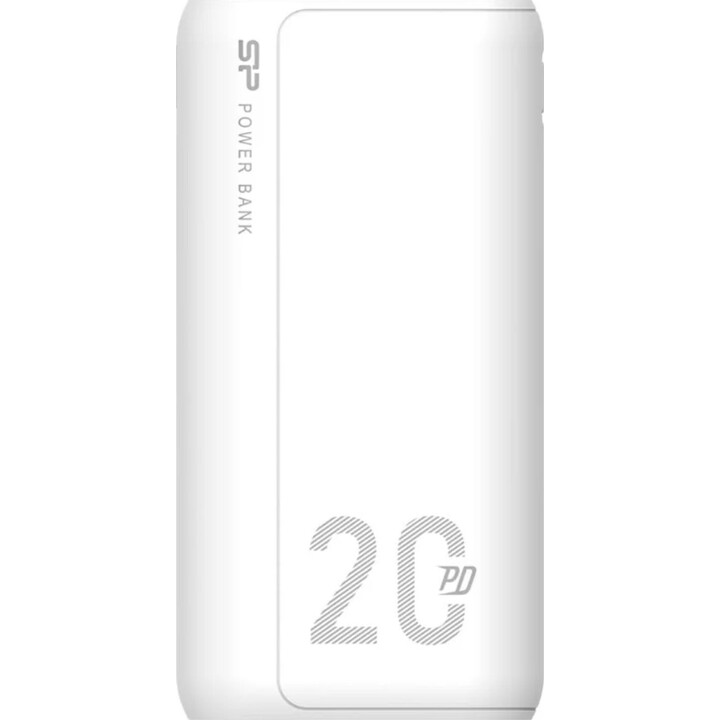 SILICON POWER QS15 Powerbank Batterie externe 20000 mAh 2x USB QC 3.0 1x USB-C PD (SP20KMAPBKQS150W) Blanc