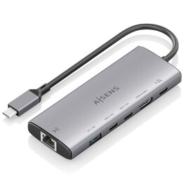 Docking USB Type-C Aisens ASUC-6P030-GR/ 1xHDMI/ 1xUSB/ 2xUSB Type-C/ 1xRJ45/ 1xUSB Type-C PD/ Grigio