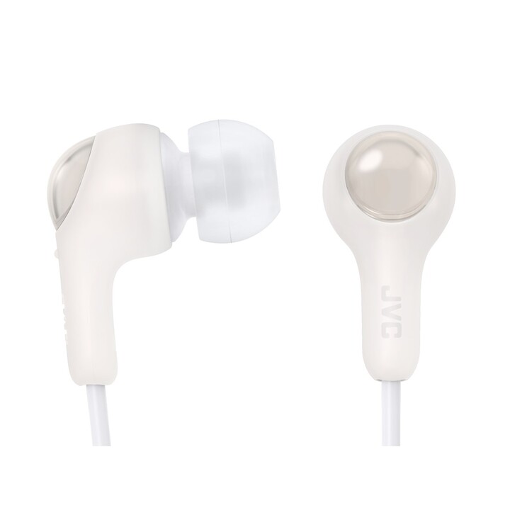 Fones de ouvido intra-auriculares com fio JVC HA-FR9UC para chamadas/música USB tipo C, branco
