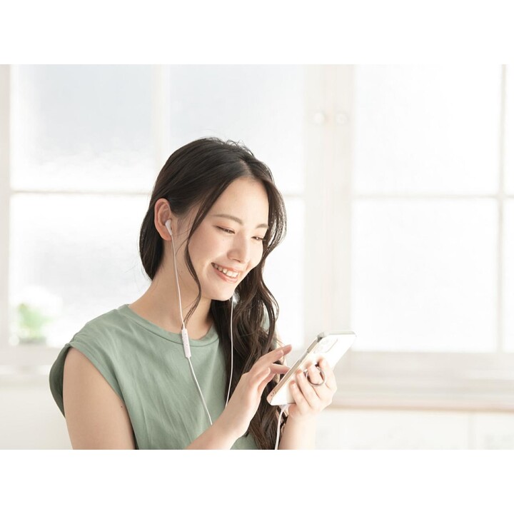 Fones de ouvido intra-auriculares com fio JVC HA-FR9UC para chamadas/música USB tipo C, branco