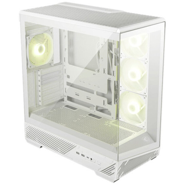 Msi Mag Pano 130r Pz White Case,3x2.5"+2x2.5"/3.5”,3x120+1x120mm (argb),2xusb3.2+1usb3.2 Type C+audio+micro,mid Tower,