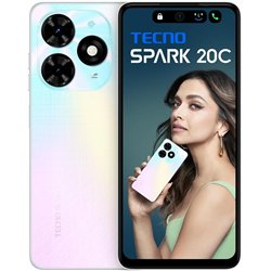 Tecno Spark 20C, 8GB 128GB, 4G Smartphone, Mediatek Helio G36, 5000mAh Battery, White