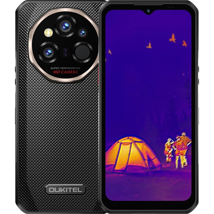 OUKITEL WP55 Ultra 5G, 12GB 512GB, Dimensity 7025, 6.6 IPS, batería de 11000 mAh, negro