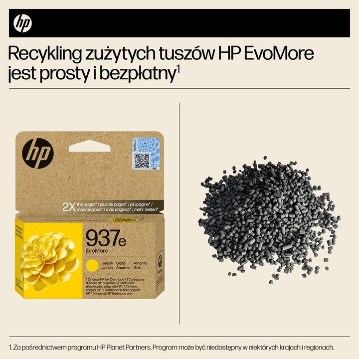 HP 937e EvoMore Gelb Original Druckerpatrone