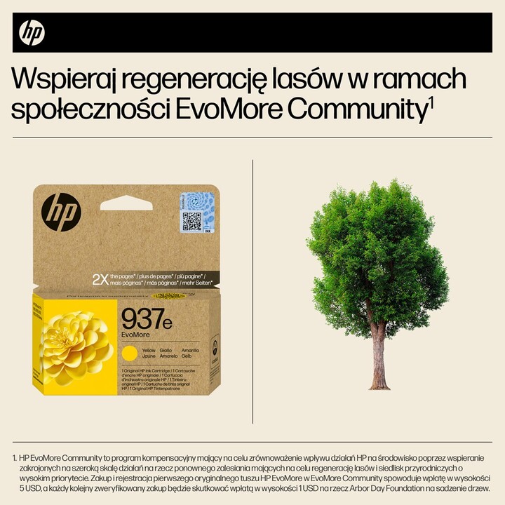 HP 937e EvoMore Gelb Original Druckerpatrone