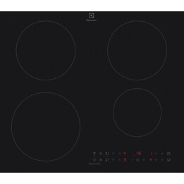 Electrolux EIT60433CT, 60 cm integrated induction hob with 4 cooking zones and smooth touch control, Black
