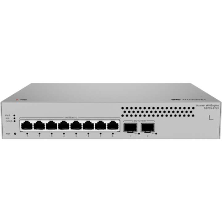 Huawei Data Communication,s220s 8t2j,s220s 8t2j,s220s 8t2j 8 10 100 1000base T Ports, 2 2.5ge Sfp Ports, Built In Ac Power, Fanl