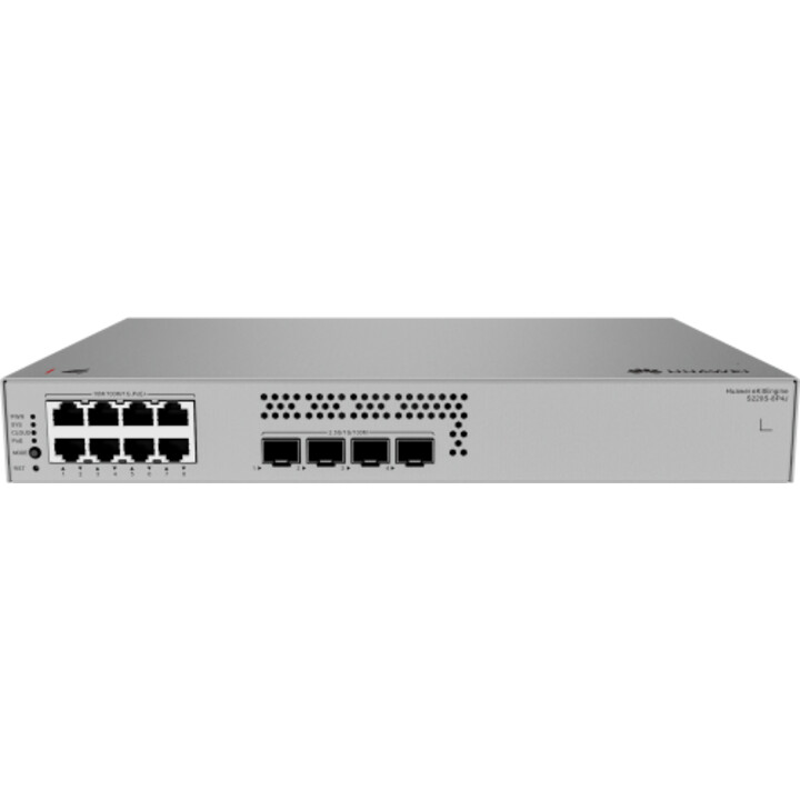 Communication de données Huawei, S220S 8P4J, S220S 8P4J, S220S 8P4J, 8 ports 10 100 1000Base T, 128 W PoE, 4 ports SFP 2,5 Ge, a