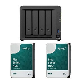 Synology DS425+ DiskStation + 16 TB 2x Synology Plus 3,5" SATA 6Gb/s Disco Rígido 8 TB
