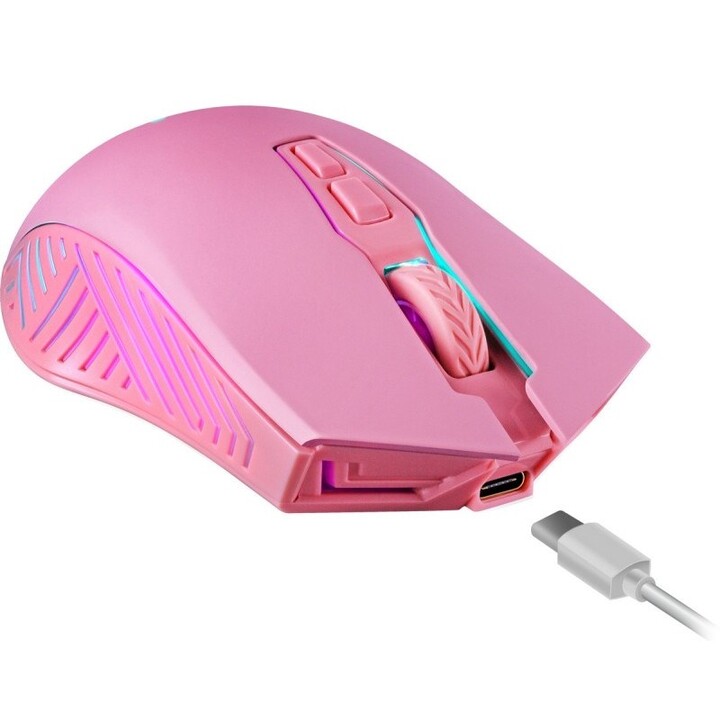 MOUSE WIRELESS DEFENDER PANDORA RF ROSA 3200dpi 7P