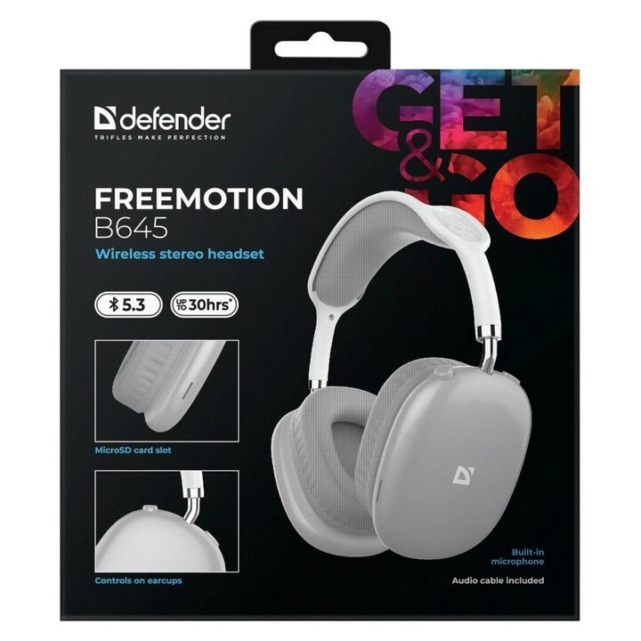 CUFFIE DEFENDER BLUETOOTH FREEMOTIONB645 GRIGIO