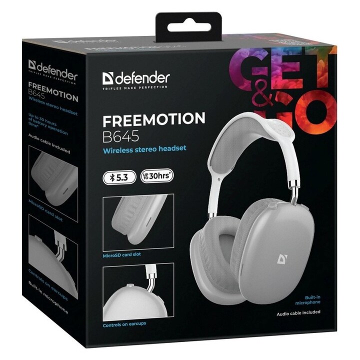 FONES DE OUVIDO DEFENDER BLUETOOTH FREEMOTIONB645 CINZA