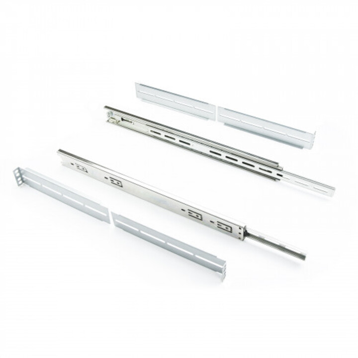 Guides latéraux télescopiques Nanocable pour boîtier rack 19"