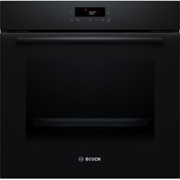 Forno multifunções Bosch Série 2 HBA571BB4, 71L 3600W com auto-limpeza pirolítica avançada e guias, Preto