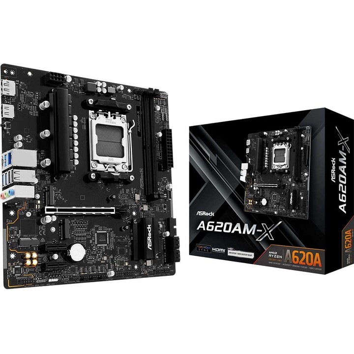 Scheda madre Asrock AMD A620A SAM5 Micro-ATX Memoria DDR5 2 slot di memoria A620Am-X