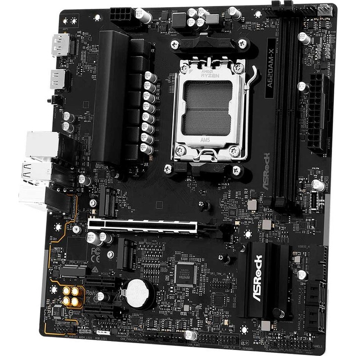 Scheda madre Asrock AMD A620A SAM5 Micro-ATX Memoria DDR5 2 slot di memoria A620Am-X