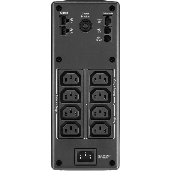 APC BR1600MI alimentation d'énergie non interruptible Interactivité de ligne 1,6 kVA 960 W 8 sortie(s) CA