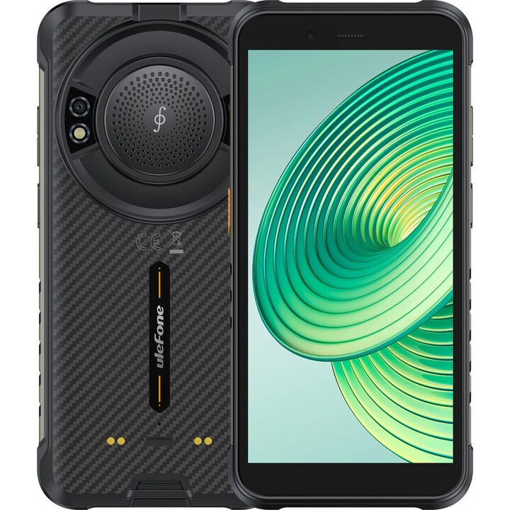 Ulefone RugKing 4G, 16GB 256GB, Unisoc T7255, 9600mAh, 18W, Black
