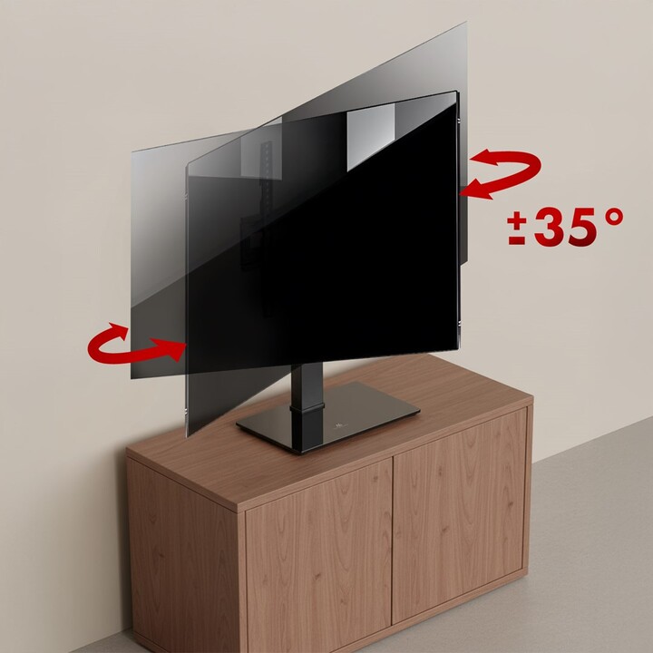 Supporto TV universale Maclean, per mobile RTV, staffa, max. 40 kg, max. VESA 400x400, regolazione altezza e inclinazione, per T