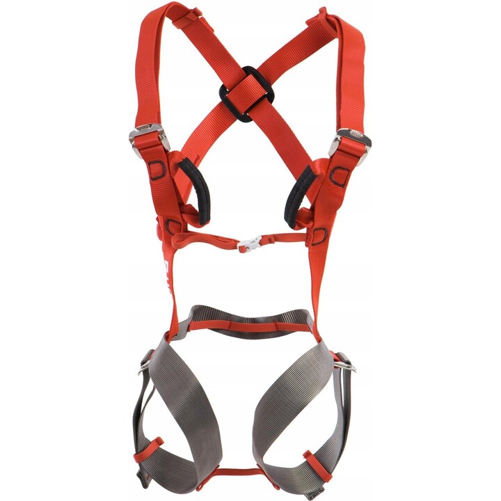 Arnés de escalada para niños Ocun Mojo - rojo/gris