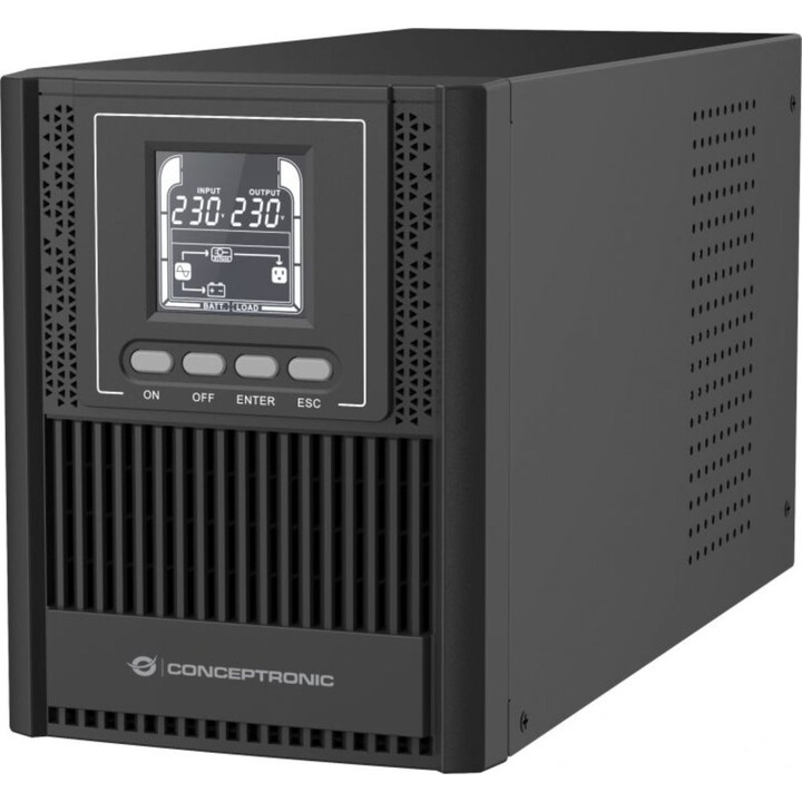 SAI de torre en línea ZEUS52E1K de 1000 VA y 900 W, IEC