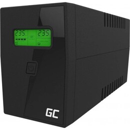 Sistema de alimentación ininterrumpida (UPS) Línea interactiva 0,6 kVA 360 W 2 salidas AC Green Cell UPS01LCD
