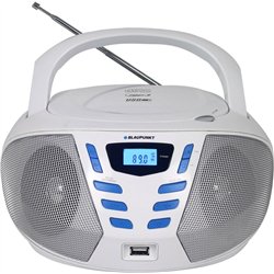 Blaupunkt BB7-WH Système stéréo portable Numérique 2,4 W FM Gris Lecture de MP3