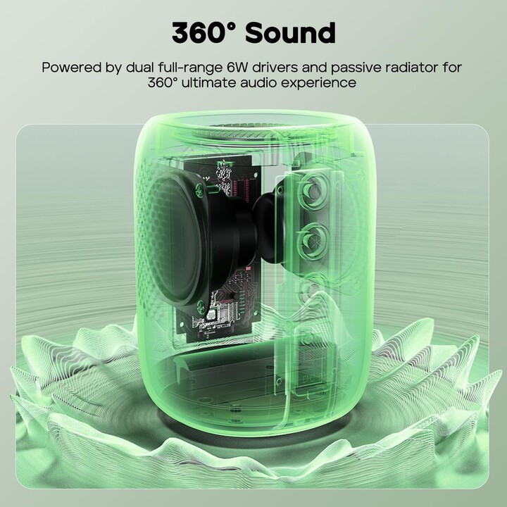 Tribit StormBox Mini+ 12W Bluetooth v5.4 Vert