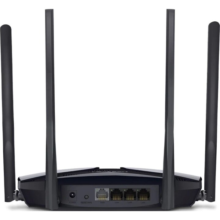 Mercusys MR70X Dual Band Gigabit Ethernet Wireless Router (2.4 GHz / 5 GHz) Black