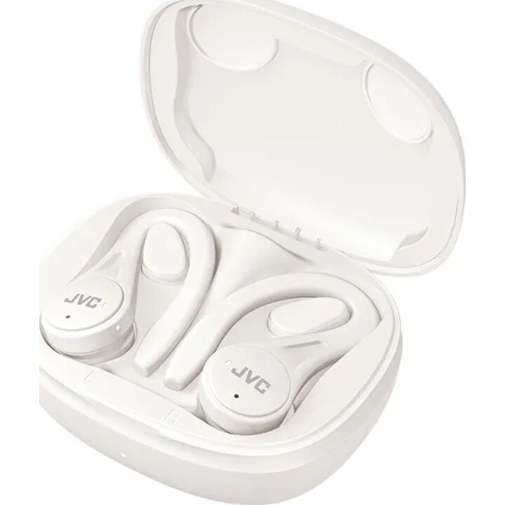 JVC True Wireless Sport – kabellose Kopfhörer mit vollständiger Sicherheit, leicht und kompakt, weiß