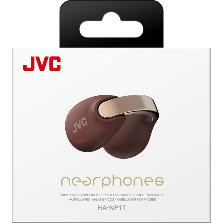 Fones de ouvido sem fio abertos JVC Nearphones HA-NP1T - Marrom