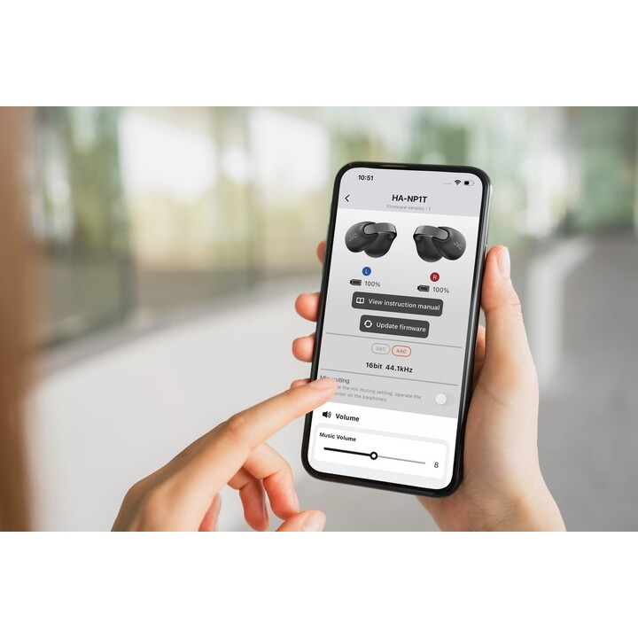 Fones de ouvido JVC HA-NP1TBU Preto