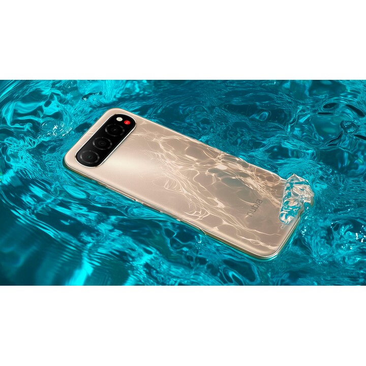 ZTE Nubia Air 5G, 8GB/256GB, pantalla AMOLED de 6.78 pulgadas FHD+, 20MP/50MP, oro