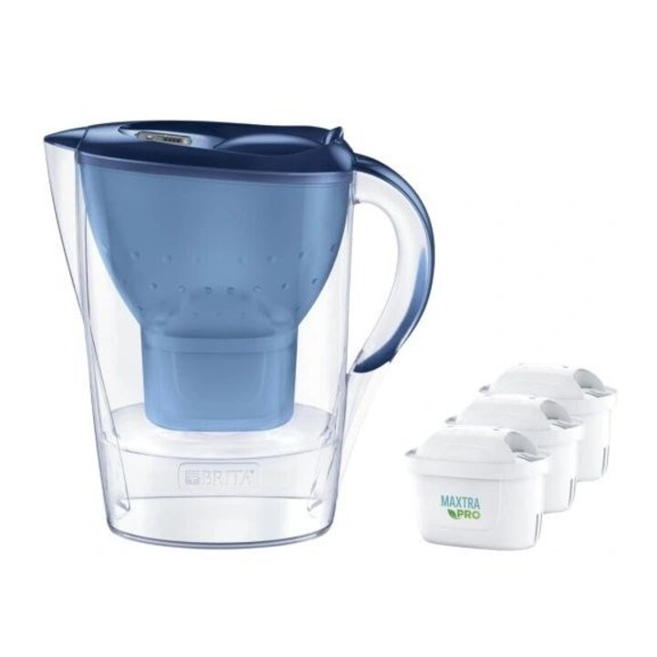 Jarro com filtro Brita Marella+3 Maxtra Pro PP (2,4 l; azul)