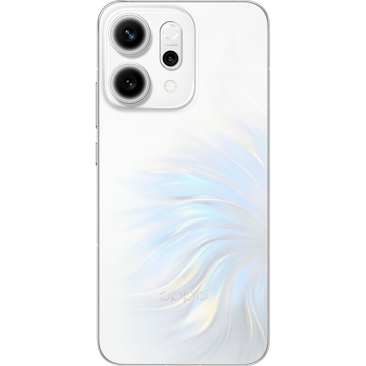 Oppo Reno14 5G, 12GB 256GB, 6.59 AMOLED, 50MP, IP69, carga rápida, 80W, Blanco Ópalo