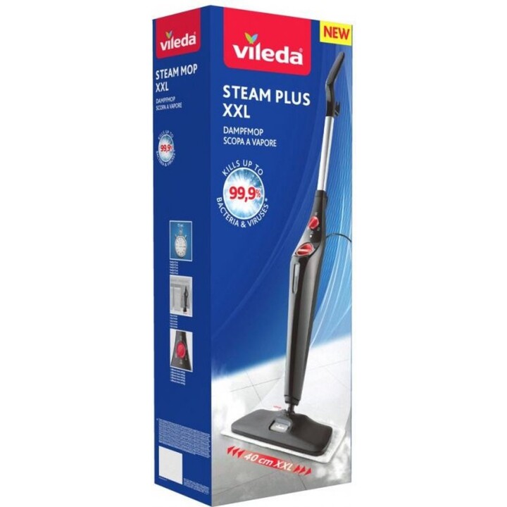 Vileda Steam mais xxl portátil a vapor de 0,4 L 1550W preto