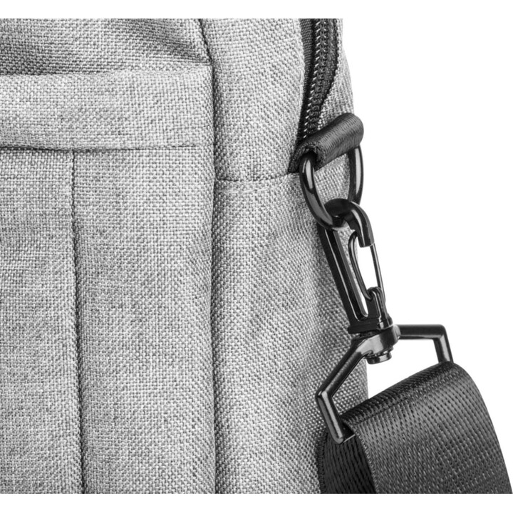 NATEC Mustela sacoche d'ordinateurs portables 39,6 cm (15.6") Sac Messenger Gris