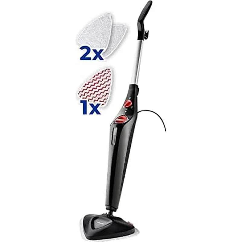 Vileda Steam Plus 3.0 esfregona a vapor para limpeza de pavimentos preta