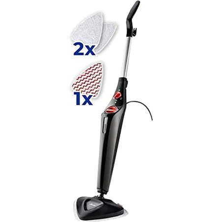 Vileda Steam Plus 3.0 esfregona a vapor para limpeza de pavimentos preta
