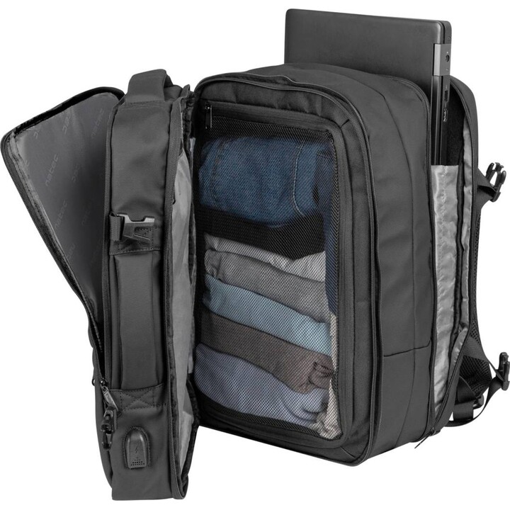 Mochila para portátil 17.3" de 28 litros Natec Camel Pro negra NTO-2116