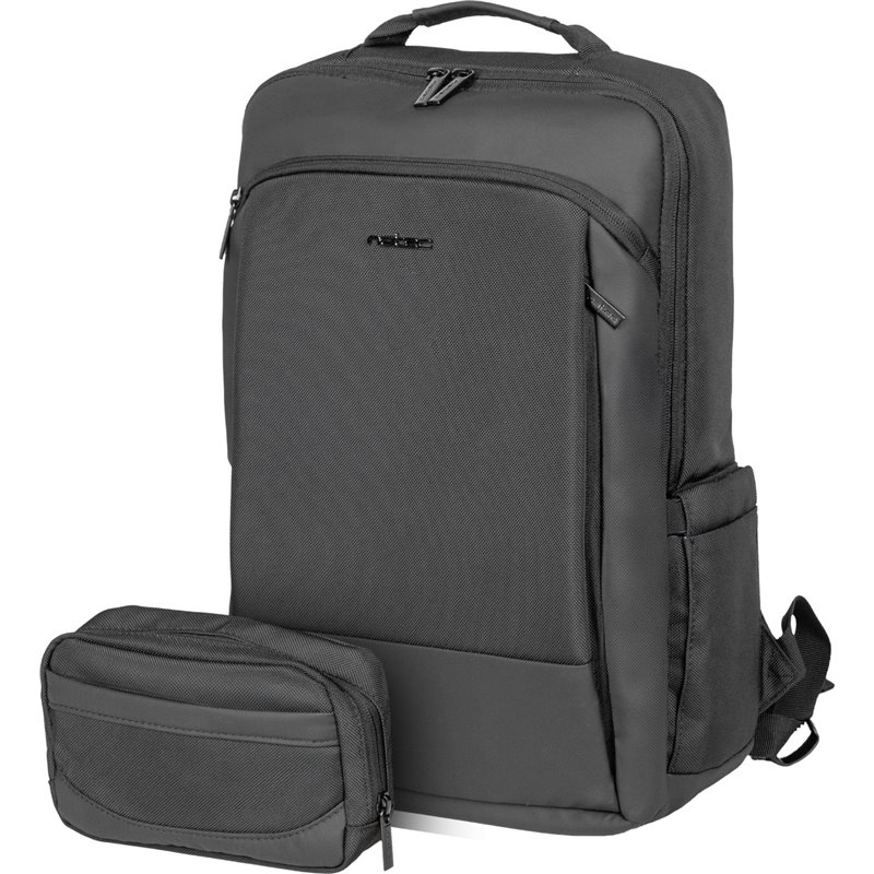 MOCHILA NATEC KUDU PLUS PARA PORTÁTIL COM ORGANIZADOR PRETO 15,6" 16 L