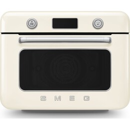 Smeg Cof01Creu, forno de bancada multifunções ao estilo dos anos 50 com tecnologia Galileo para uma cozedura de alta qualidade, 