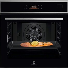 Electrolux EOB8S38X, 70L 3500W grill oven with thermometer and steam pulse for perfect roasts, Black