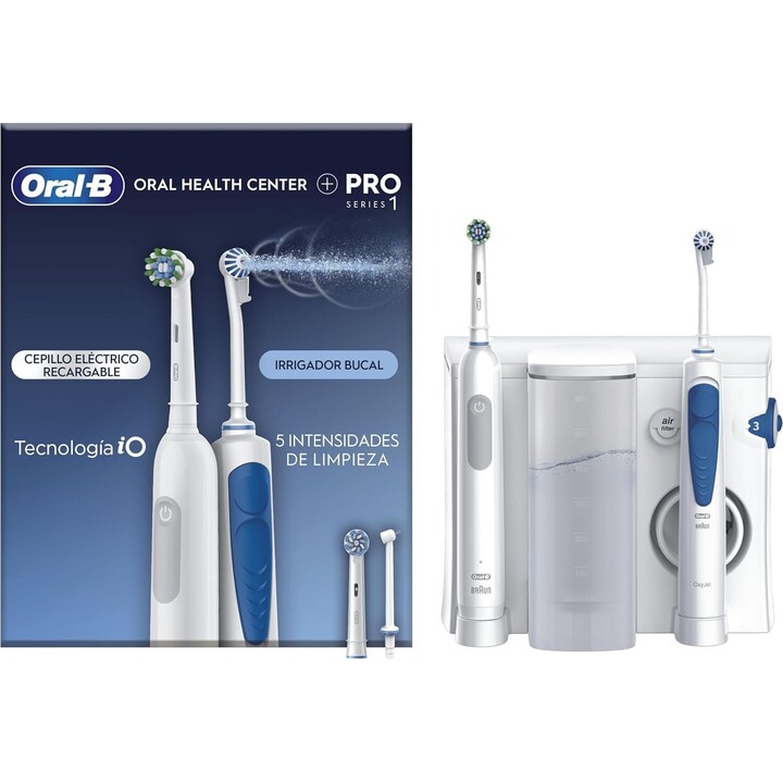 Oral-B Health Center - Spazzolino elettrico Pro Series 1 + idropulsore
