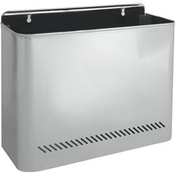 Poubelle métallique murale grise 99 285x125x325 mm