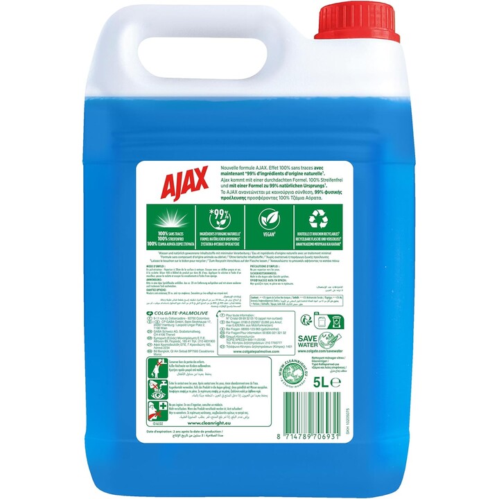 AJAX Nettoyant pour vitres 2x Bouteille de 5L