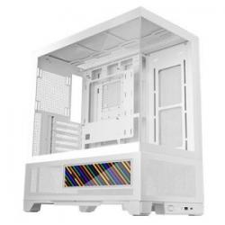 Caja atx semitorre mars gaming mclcdx blanco cristal templado continuo lcd gpu 425mm 3x2.5 o 3x3.5