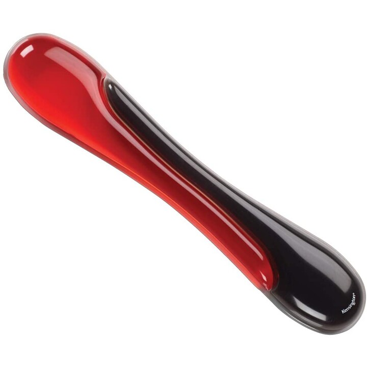 Reposamuñecas Ergonomico Gel Kensington Wristrest Wave Para Teclado Negro Red