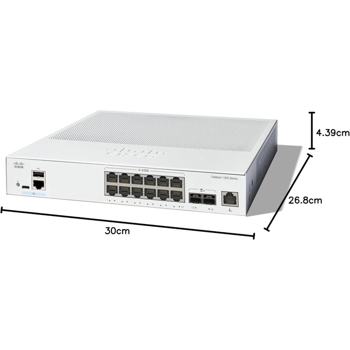 CATALISADOR 1300 12 PORTAS 10GE/2X10G SFP+